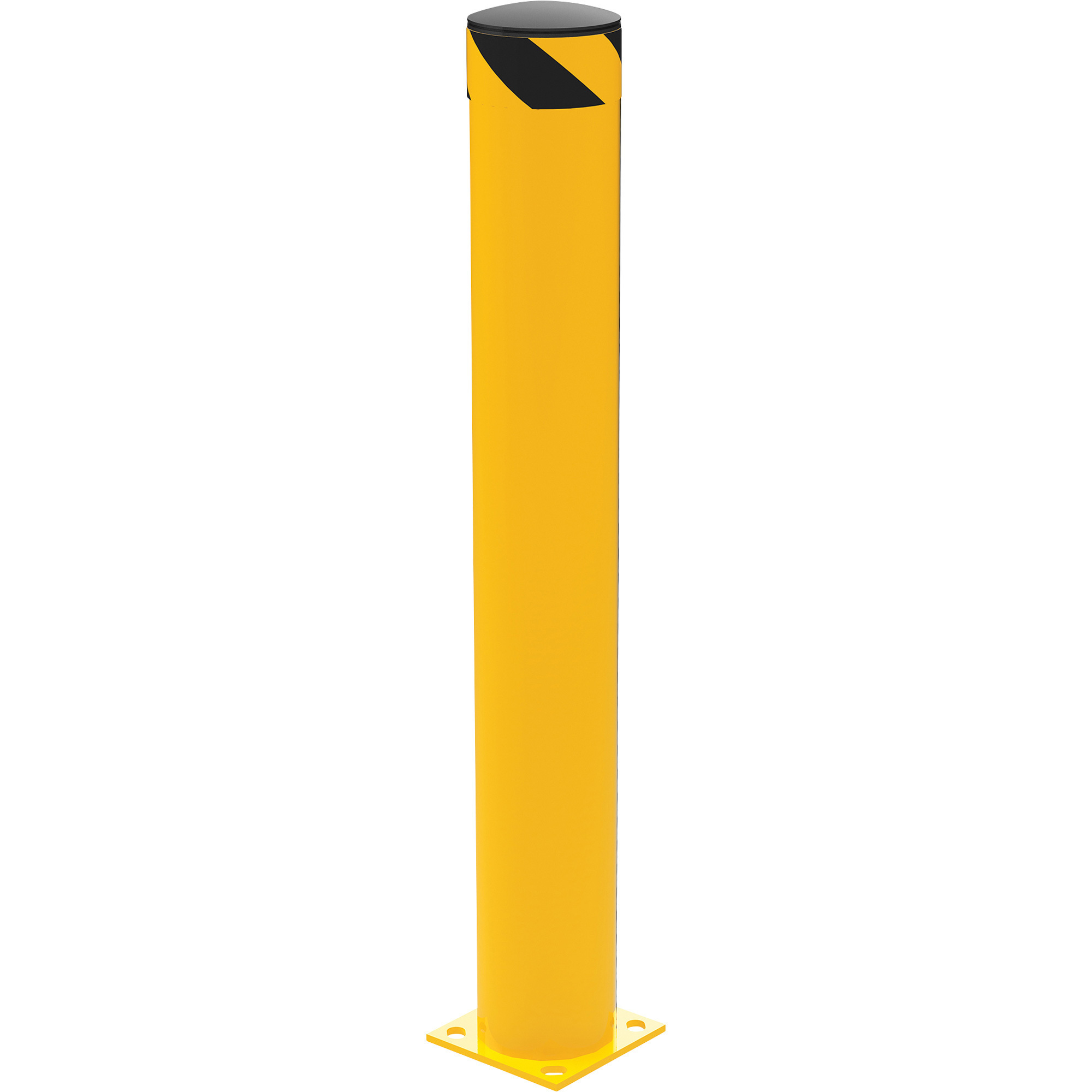Vestil, Steel Pipe Safety Bollard 48 In. x 6-1/2 In. Yellow, Model# BOL-48-6.5